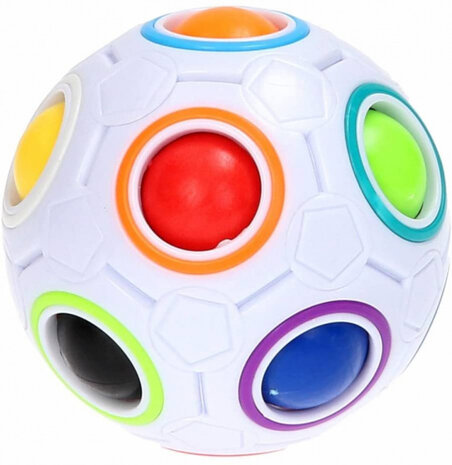 behendigheidsspel Magic Ball junior 6,5 cm wit