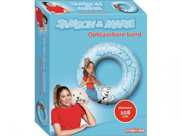zwemband Samson &amp; Marie 108 cm vinyl blauw