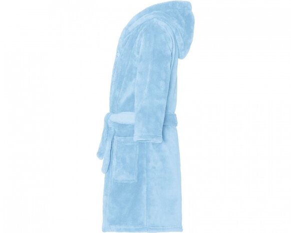 badjas junior polyester lichtblauw maat 158/164