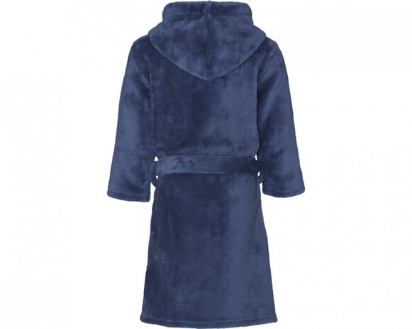 badjas junior polyester donkerblauw maat 170/176