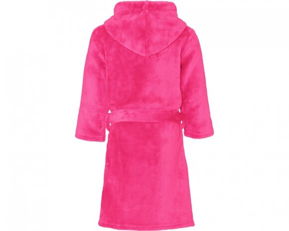 badjas junior polyester donkerroze maat 158/164
