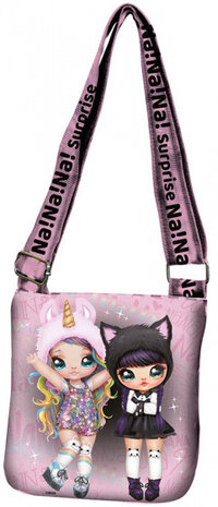 schoudertas Dolls 1,5 liter polyester roze