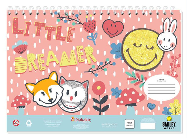 tekenboek Little Dreamer junior papier wit