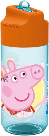 waterfles Peppa Pig junior 430 ml tritan oranje