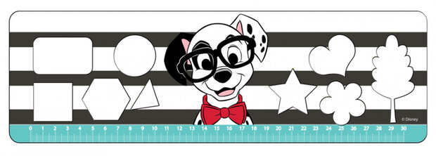 kleur- en stickerboek 101 Dalmati&euml;rs 23 x 33 cm blauw