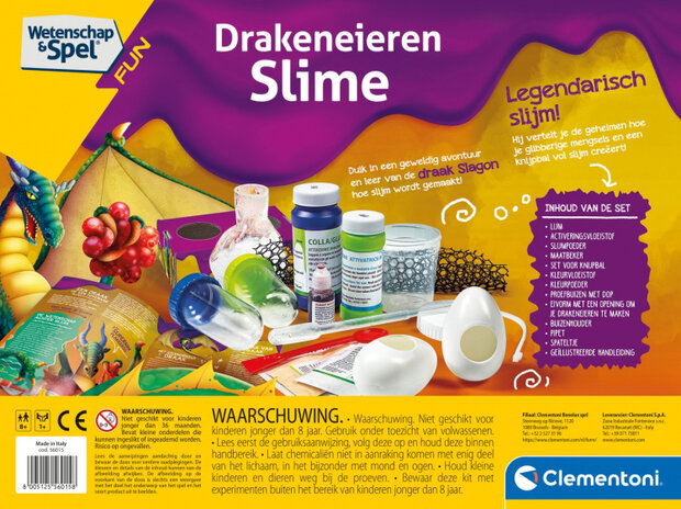 leerspel Drakeneieren slijm junior rood 13-delig