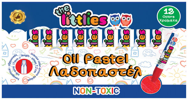 oliepastel junior 7 cm 12 stuks
