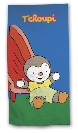 strandlaken junior 70 x 140 cm katoen blauw