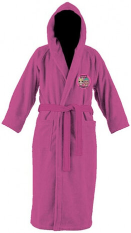 badjas Pink Lightning meisjes katoen roze mt 110/116