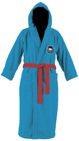 badjas Superman jongens katoen blauw/rood mt 122/128