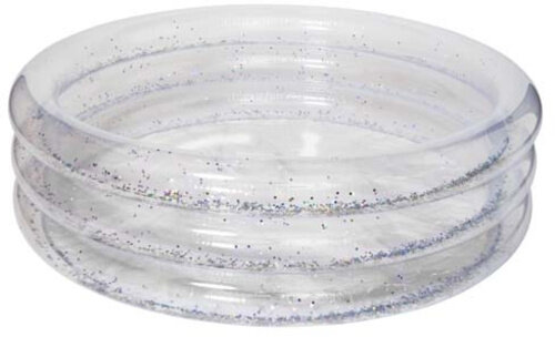 opblaaszwembad Glitter 150 x 39 cm PVC transparant