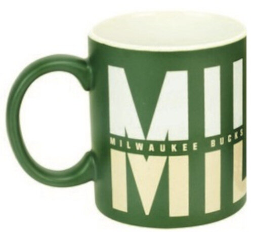 mok Milwaukee 14 x 9 cm keramiek groen/wit