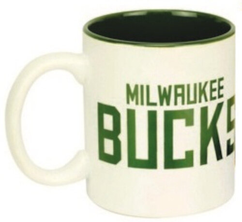 mok Milwaukee Bucks 14 x 9 cm keramiek wit/groen