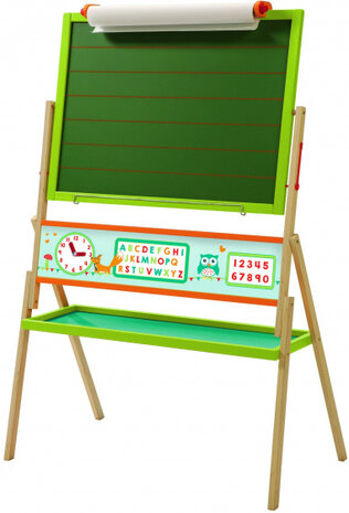 school-/tekenbord magnetisch junior 124 cm hout groen