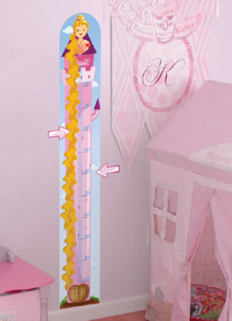 muursticker Princess meisjes 50 x 70 cm vinyl roze