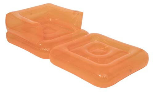 opblaasstoel Lilo junior 160 x 80 cm PVC oranje