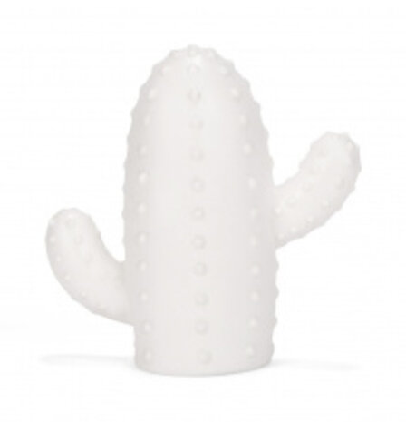 tafellamp Cactus led 12,2 x 8,1 cm porselein wit