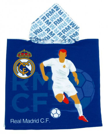 badponcho Real Madrid junior microvezel one-size