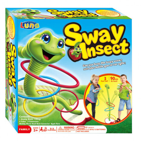 gooispel Bobbly Worm junior 90 cm 17-delig