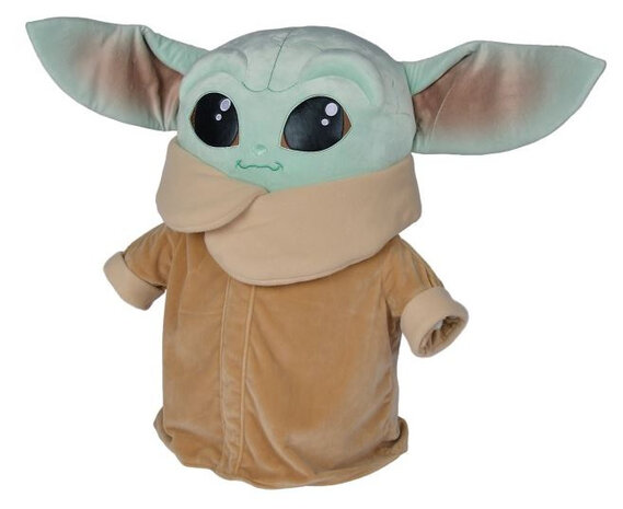 knuffel The Child Jumbo 66 cm pluche bruin/groen