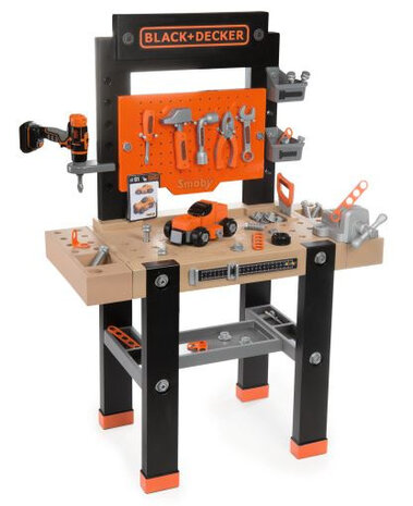 werkbank Black &amp; Decker 79 x 39 x 103 cm zwart/oranje