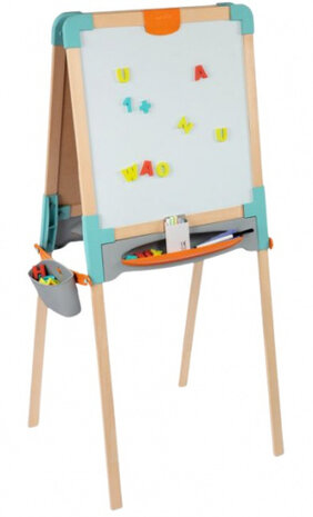 tekenbord magnetisch 50 x 55 x 120 cm hout 81-delig
