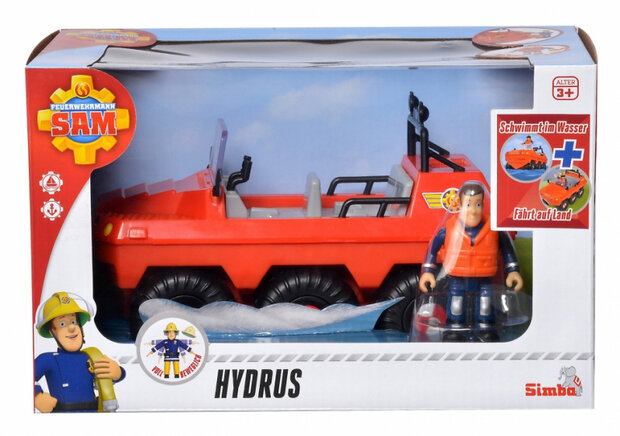 speelset Brandweerman Sam Hydrus 20 cm rood