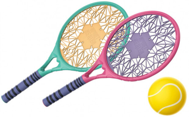 tennisset 60 x 26 x 6 cm 4-delig
