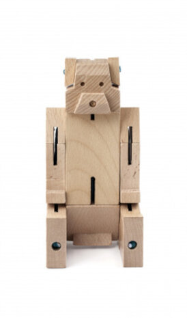 speelfiguur SquareBear&nbsp;7,5 x 20 cm hout naturel