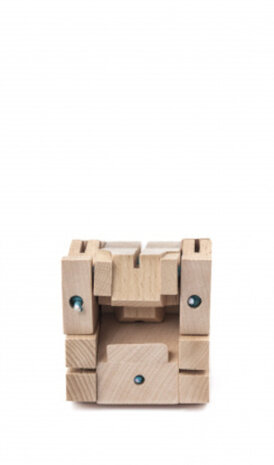 speelfiguur SquareBear&nbsp;7,5 x 20 cm hout naturel