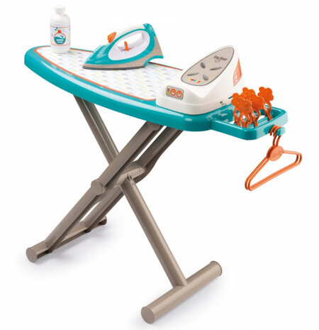 strijkplank set junior 69 cm mintgroen/oranje 10-delig