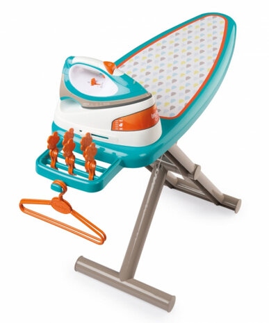 strijkplank set junior 69 cm mintgroen/oranje 10-delig
