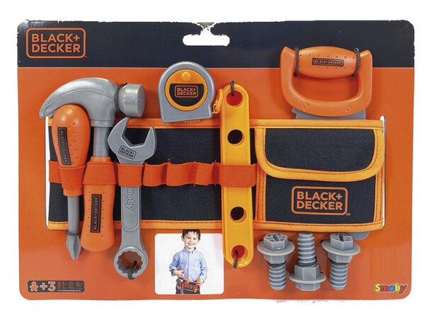 gereedschapsriem Black+Decker oranje 15-delig