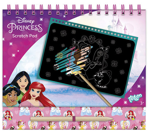 kleurboek Disney Princess meisjes 23,5 cm roze 24-delig