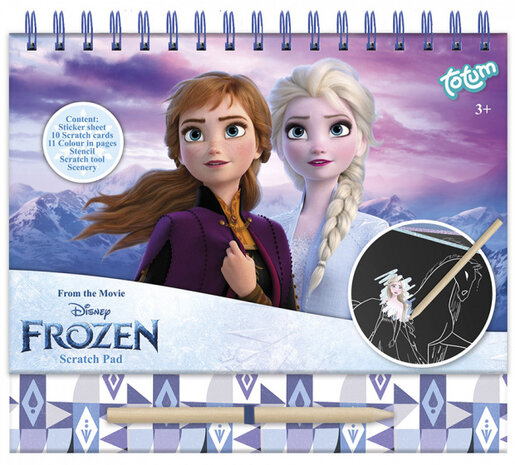 kleurboek Frozen junior 21 x 23,5 cm blauw 24-delig