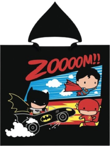 badponcho Batman junior 55 x 110 cm polyester zwart