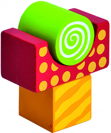 blokkenset junior 19 x 16,8 cm hout 52-delig