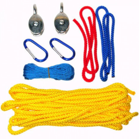 takelset junior nylon/staal geel 8-delig