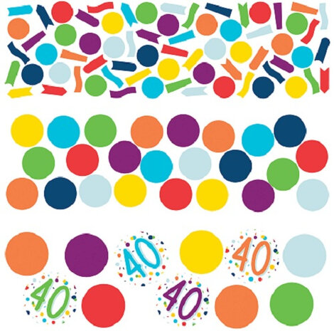 confetti 40 Confetti Birthday 34 gram papier