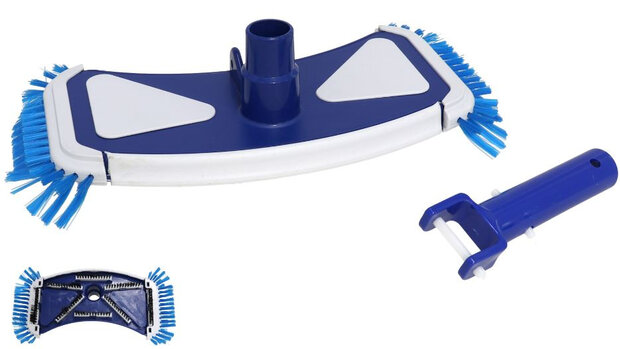 reinigingsstofzuiger 34 x 16 cm blauw/wit 2-delig