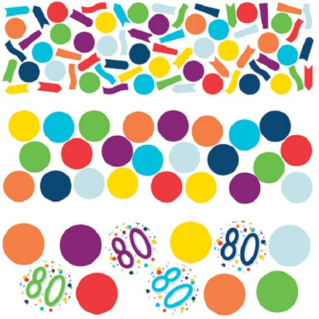 confetti 80 Confetti Birthday 34 gram papier