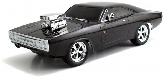 RC auto Fast &amp; Furious 1970 Dodge Charger 1:16 zwart