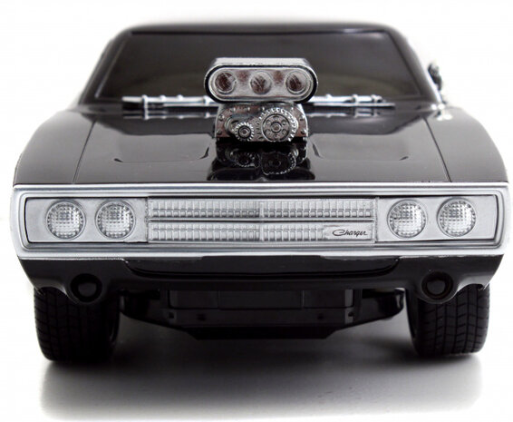 RC auto Fast &amp; Furious 1970 Dodge Charger 1:16 zwart