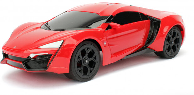 RC auto Fast &amp; Furious Lykan Hypersport 1:16 rood