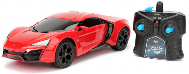 RC auto Fast &amp; Furious Lykan Hypersport 1:16 rood