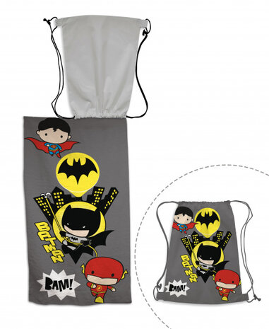 strandlaken Batman junior 70 x 140 cm katoen grijs