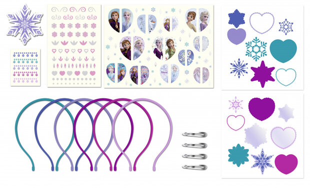 haaraccessoires Frozen II paars 246-delig