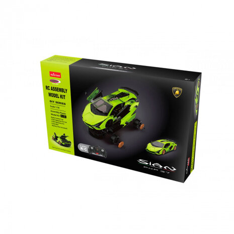 RC auto Lamborghini Si&aacute;n 27,9 cm 1:18 groen 2-delig