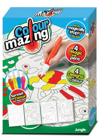 kleurset Jugle junior papier wit 8-delig