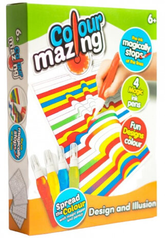 kleurset Design en Illusie junior papier 8-delig